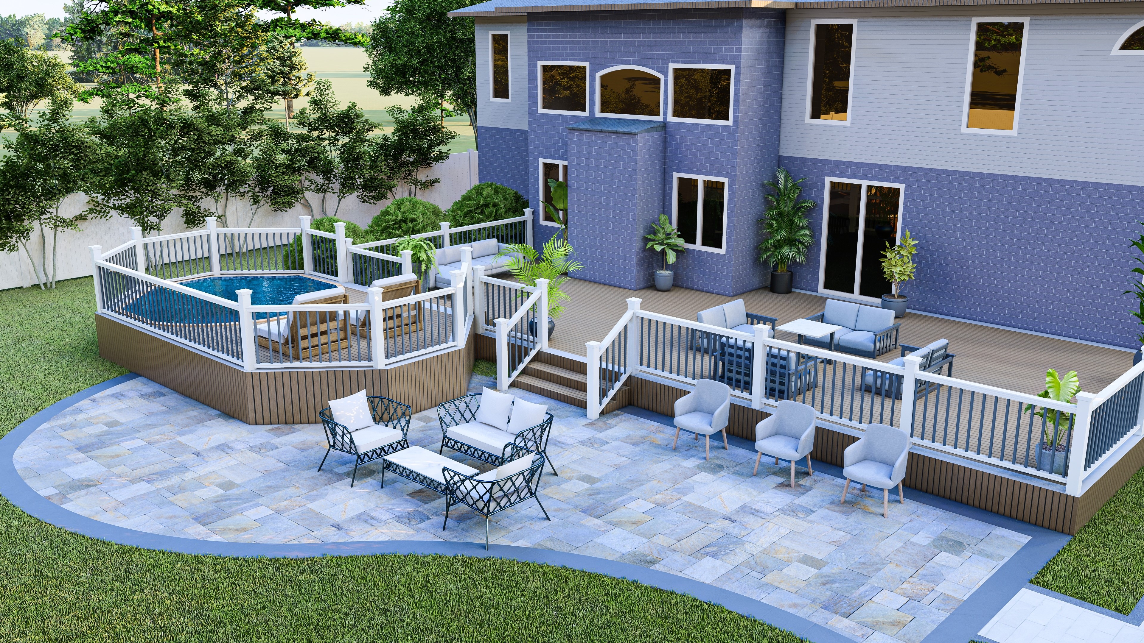 Concrete patio installation in Memphis